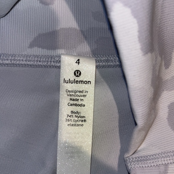 Lululemon X Soul Cycle “White Camo” Leggings - Picture 3 of 5
